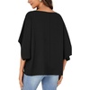 image:imageLYANER Womens Off The Shoulder Y2k Crop TopsPure Black