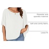 image:imageLYANER Womens Off The Shoulder Y2k Crop TopsPure White