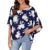 image:imageLYANER Womens Off The Shoulder Y2k Crop TopsWhite Flower