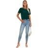 image:imageLYANER Womens Open Back Casual TeeDark Green
