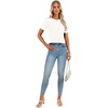 image:imageLYANER Womens Open Back Casual TeeWhite