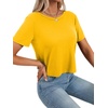 image:imageLYANER Womens Open Back Casual TeeYellow