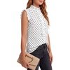 image:imageLYANER Womens Polka Dots Ruffle Tank TopsWhite