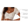 image:imageLYANER Womens Puff Short Sleeve Y2k Crop TopWhite