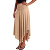 image:imageLYANER Womens Ruched Waist Wrap Ruffle Boho SkirtKhaki