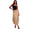image:imageLYANER Womens Ruched Waist Wrap Ruffle Boho SkirtKhaki