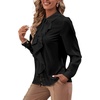 image:imageLYANER Womens Ruffle Front Elegant BlouseBlack