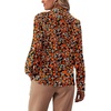 image:imageLYANER Womens Ruffle Front Elegant BlouseFloral Black