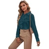 image:imageLYANER Womens Ruffle Front Elegant BlouseTeal