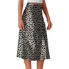 image:imageLYANER Womens Satin Silky Midi SkirtGray