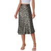 image:imageLYANER Womens Satin Silky Midi SkirtGray