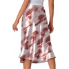 image:imageLYANER Womens Satin Silky Midi SkirtRed Tie Dye