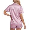 image:imageLYANER Womens Satin Silky Soft Pajamas SetDusty Pink2
