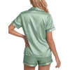 image:imageLYANER Womens Satin Silky Soft Pajamas SetGreen2