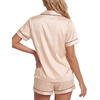 image:imageLYANER Womens Satin Silky Soft Pajamas SetSolid Champagne
