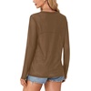 image:imageLYANER Womens Sheer Mesh See Through BlouseBrown01