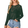 image:imageLYANER Womens Sheer Mesh See Through BlouseGreen01