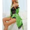 image:imageLYANER Womens Silk Satin Sexy Pajamas SetGreen
