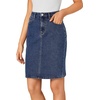 image:imageLYANER Womens Stretch High Waist Denim SkirtBlue