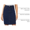 image:imageLYANER Womens Stretch High Waist Denim SkirtNavy