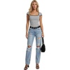 image:imageLYANER Womens Striped Knit Y2k Crop TopsWhite