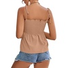image:imageLYANER Womens Tie Shoulder Cute Cami BlouseDark Khaki