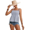 image:imageLYANER Womens Tie Shoulder Cute Cami BlouseLight Blue