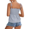 image:imageLYANER Womens Tie Shoulder Cute Cami BlouseLight Blue