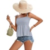 image:imageLYANER Womens Tie Shoulder Cute Cami BlouseLight Blue