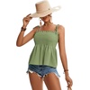 image:imageLYANER Womens Tie Shoulder Cute Cami BlouseLight Green