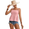 image:imageLYANER Womens Tie Shoulder Cute Cami BlousePink