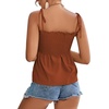 image:imageLYANER Womens Tie Shoulder Cute Cami BlousePure Caramel