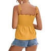 image:imageLYANER Womens Tie Shoulder Cute Cami BlouseYellow