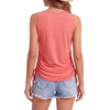 image:imageLYANER Womens V Neck Sleeveless Side Ruched Drawstring Tie Dressy Casual Tank Top ShirtsPink