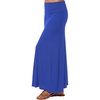 image:imageLYANER Womens Casual High Waist Solid Flare Long Maxi SkirtRoyal Blue