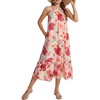image:imageLYANER Womens Floral Print Halter Neck Boho SundressBeige