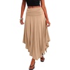 image:imageLYANER Womens Ruched Waist Wrap Ruffle Boho SkirtKhaki