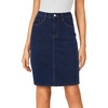 image:imageLYANER Womens Stretch High Waist Denim SkirtNavy