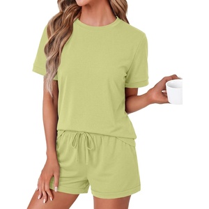 image:imageLYANER Womens 2 Piece Cute Lounge SetLight Green