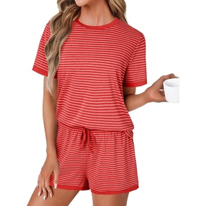 image:imageLYANER Womens 2 Piece Cute Lounge SetRed