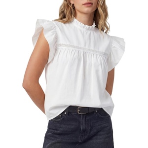 image:imageLYANER Womens Cotton Casual Babydoll TopsWhite