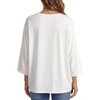 image:imageLYANER Womens Batwing 34 Sleeve Dressy Casual Tunic TopsWhite