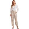 image:imageLYANER Womens Button Down V Neck Blouse TopsWhite