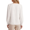 image:imageLYANER Womens Button Down V Neck Blouse TopsWhite