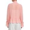 image:imageLYANER Womens Chiffon Bow Tie Neck Casual BlouseLight Pink