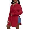 image:imageLYANER Womens Collar Neck Sexy BlouseBurgundy