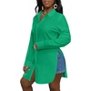 image:imageLYANER Womens Collar Neck Sexy BlouseGreen