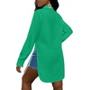 image:imageLYANER Womens Collar Neck Sexy BlouseGreen
