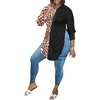 image:imageLYANER Womens Collar Neck Sexy BlouseLeopardblack