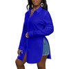 image:imageLYANER Womens Collar Neck Sexy BlouseSapphire Blue